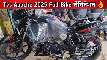 New Apache 160 2025 Lamination installation || Tvs Apache Modified || @KkRadium