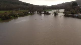 Ystrad Mynach, Wales Was Terribly Flooded Everything Covered In Water