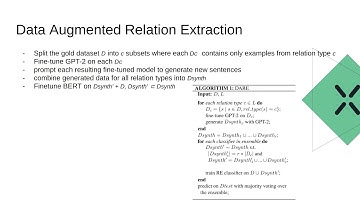 Data Augmented Relation Extraction with GPT-2