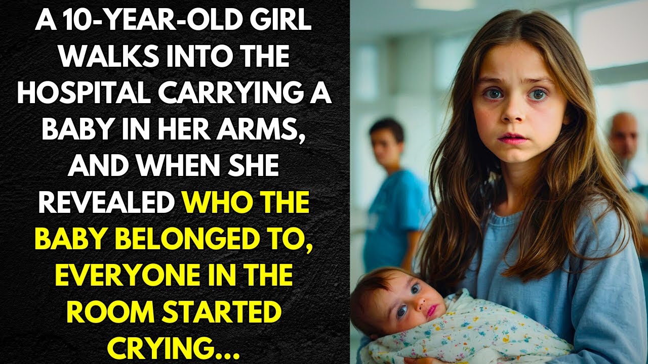 Outline Video A 10-YEAR-OLD GIRL WALKS INTO THE HOSPITAL CARRYING A BABY IN HER ARMS, AND WHEN SHE REVEALED WHO...