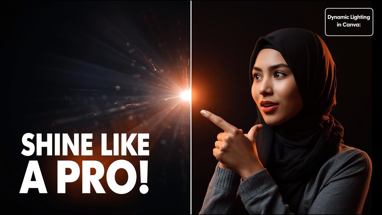 EXPENSIVE LOOK SECRET - How to Add Dynamic Lighting in Canva (Pro Effect)