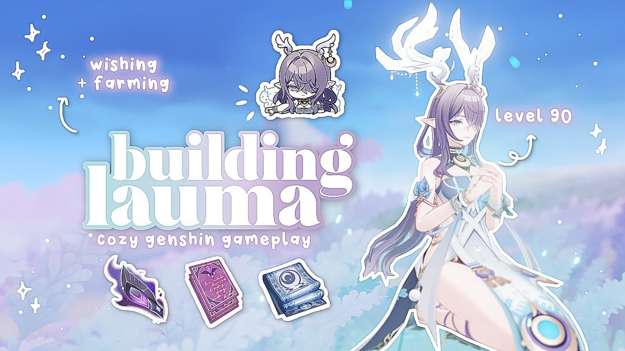 build lauma with me  𓂃:‧𖠰𖥧₊˚ 🪻 | cozy genshin gameplay •