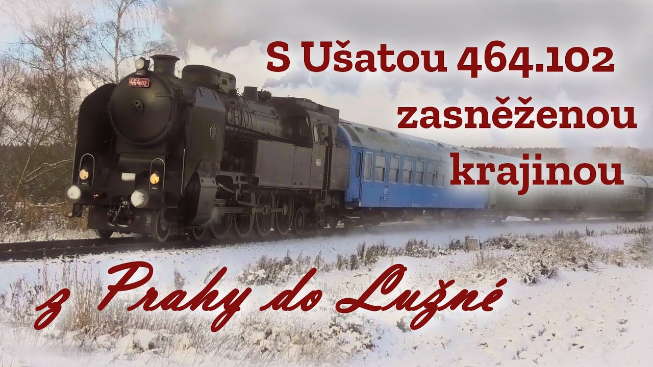 S Ušatou 464.102 zasněženou krajinou z Vršovic do Lužné