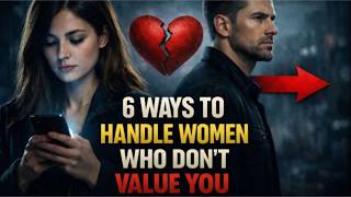 6 WAYS to HANDLE Women Who DON'T VALUE You | Stoic Station