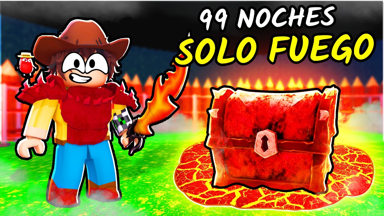 ¡SOBREVIVÍMOS usando SOLO FUEGO! 🔥🦌🥵 SILVIOGAMER en 99 NOCHES en el BOSQUE