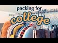 What clothes to pack for college