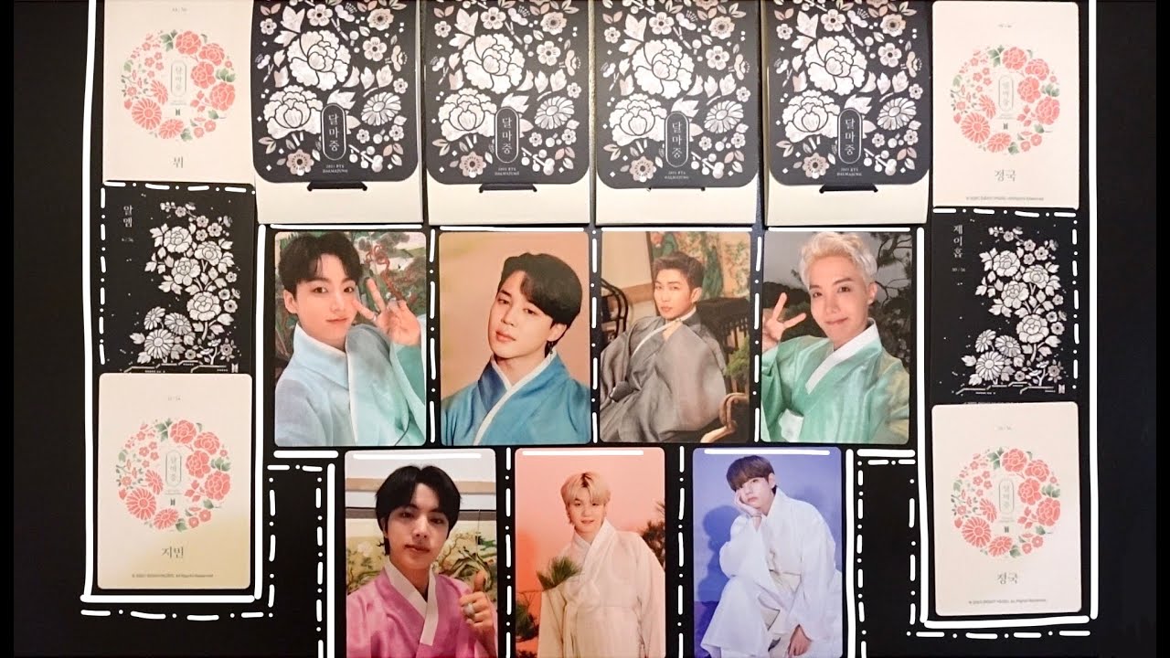 BTS DALMAJUNG MINI PHOTOCARD UNBOXING 🍵 | Part 1 - YouTube