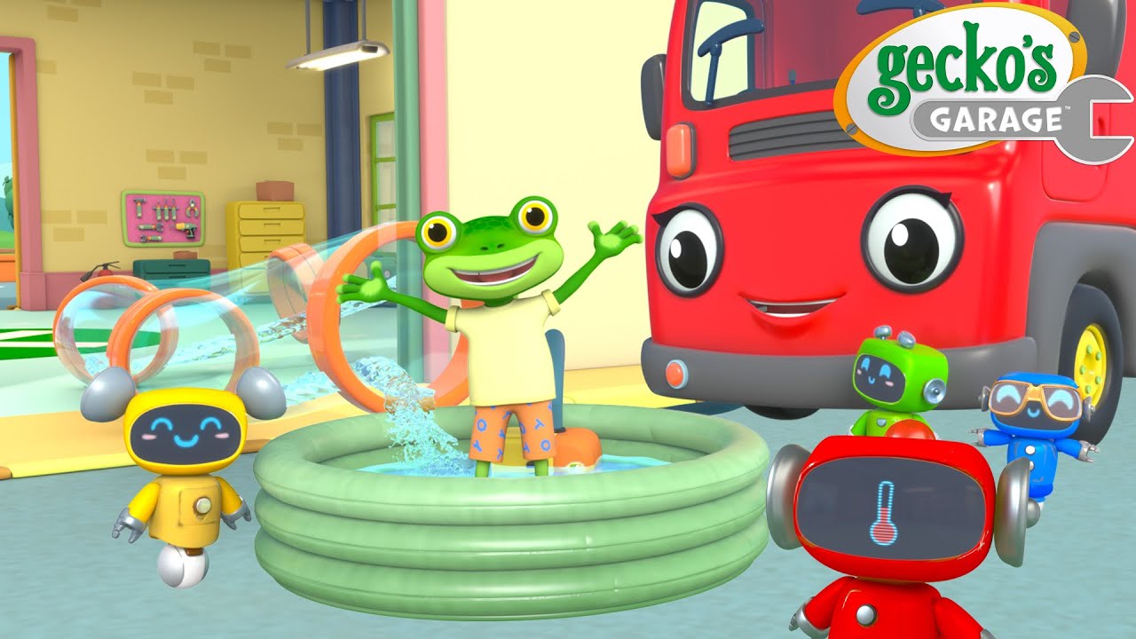 Paddling Pool Party! 🎉💧 | Gecko's Garage 🚚 | Cartoons For Kids ...