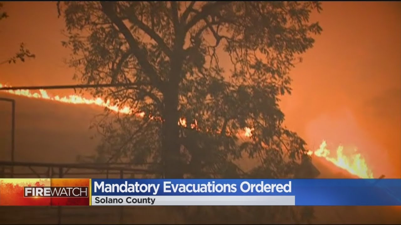 ATLAS FIRE: Flames Ripping Through Solano County Force Evacuations