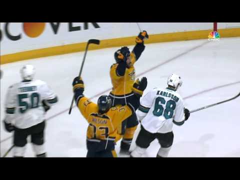 Gotta See It: Fisher gives Predators win in triple-overtime against Sharks