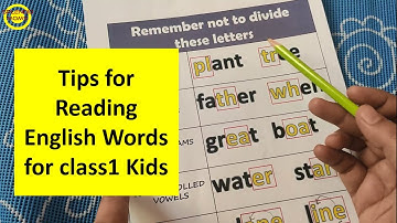 Teach English Reading in an Easy Way || Tips for Reading English Words for class1