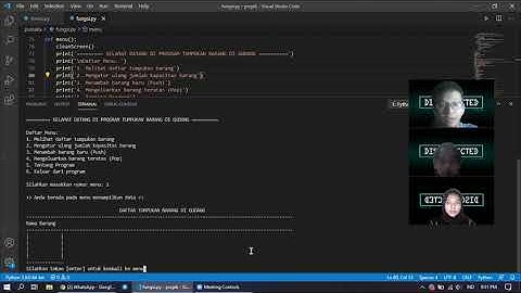 Program Tumpukan Barang di Gudang - STACK Python