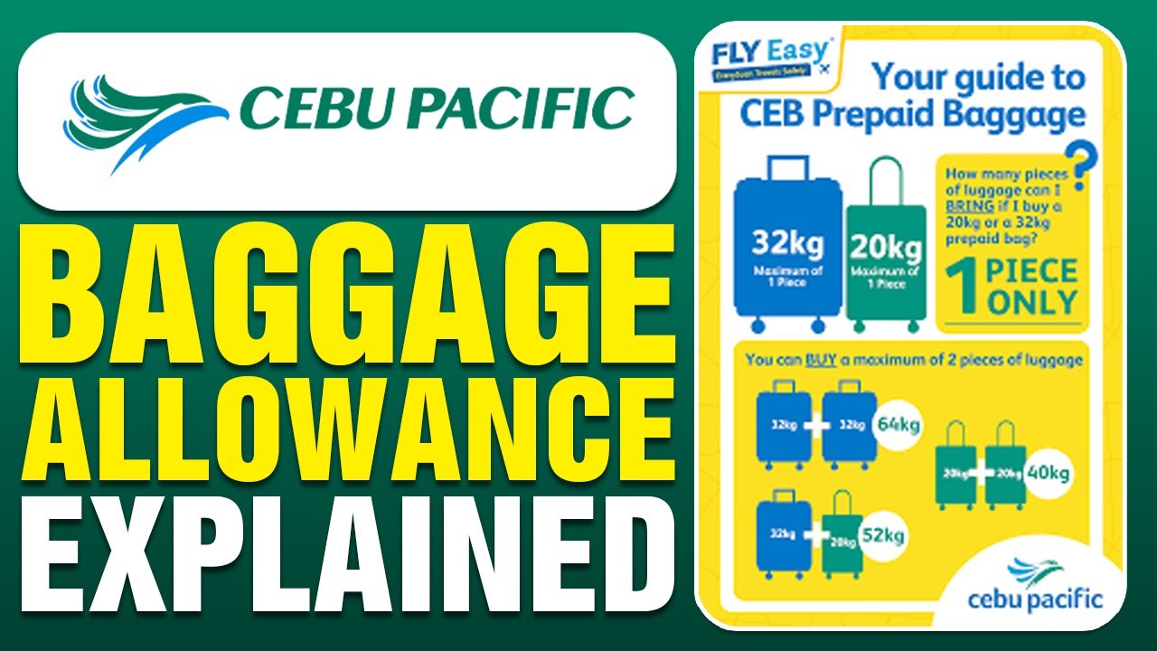 Cebu Pacific Baggage Allowance Explained (2025)