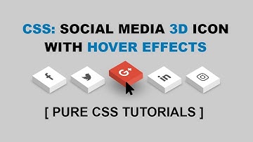 Pure CSS Isometric 3D Social Media Icon with Hover Effects | DevCoder