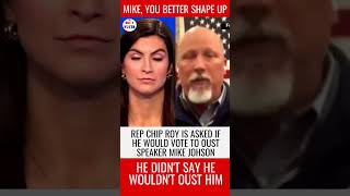 Rep. Chip Roy didn't say he wouldn't vote to oust Speaker Johnson from his job