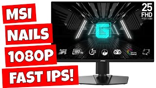 BUDGET 180hz Rapid IPS MSI G255PF E2 1080p High Spec 24.5" Gaming Monitor