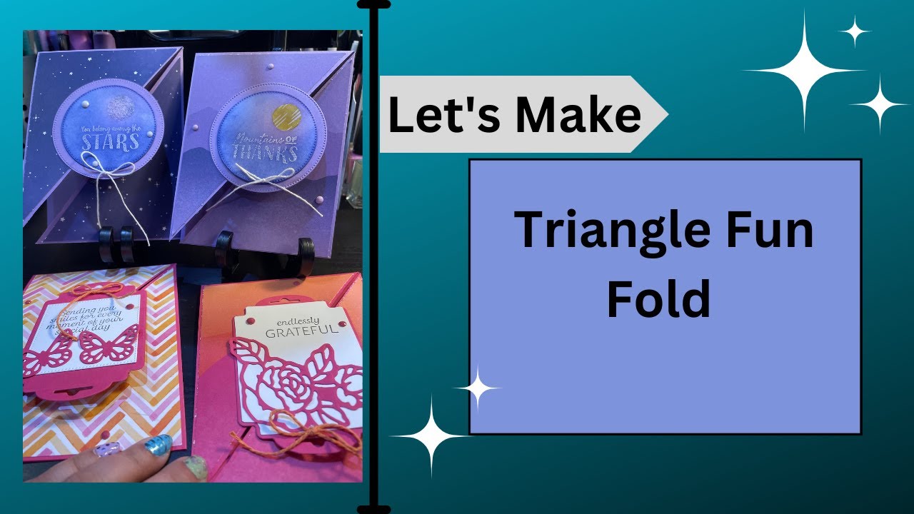 Card Crafting - Triangle Fun Fold - YouTube