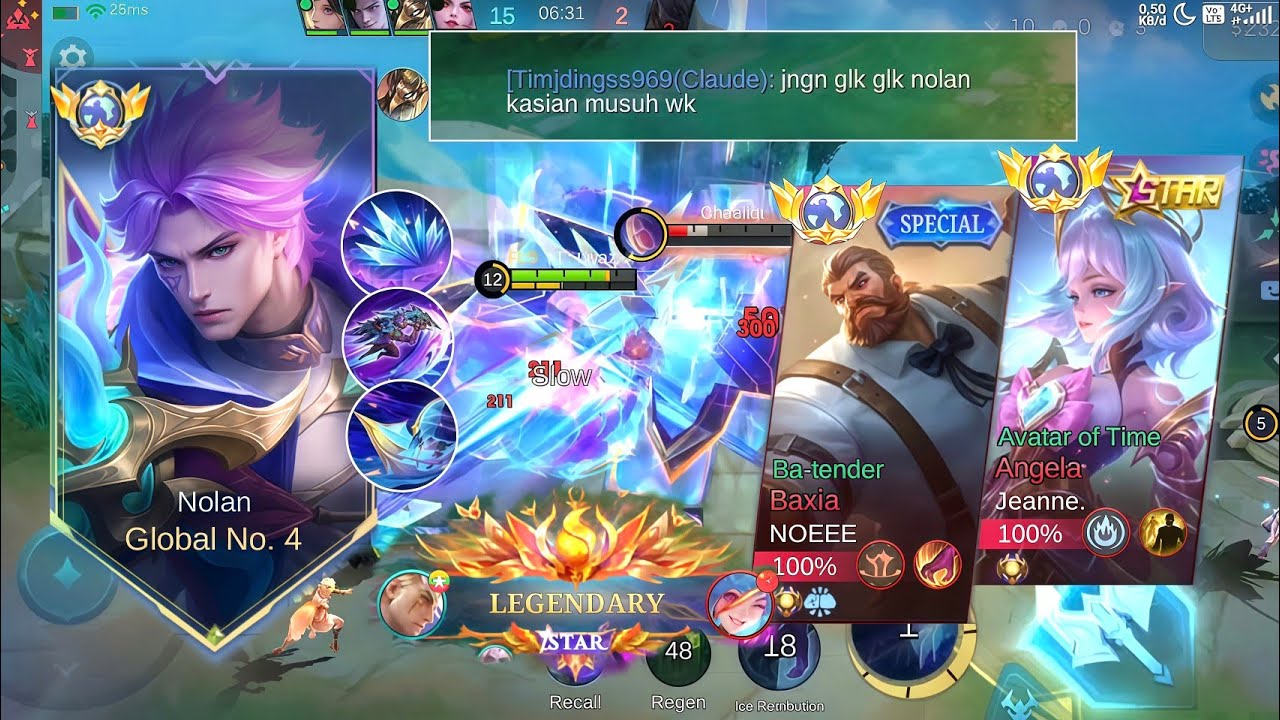 KETEMU GLOBAL 1 BAXIA KITA BANTAI!!! TIPS MELAWAN JUNGLER TANK + SUPORT #mobilelegends 