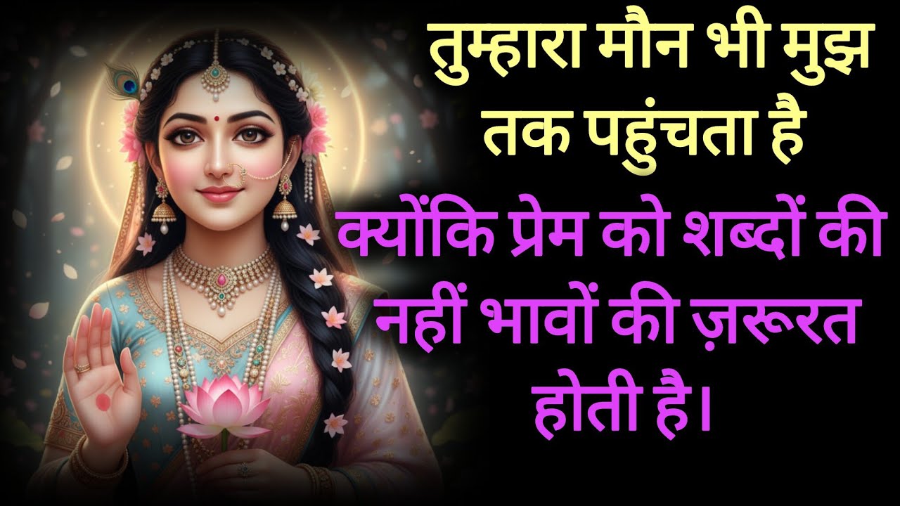 “तुम्हारा मौन भी मुझ तक पहुँचता है — राधारानी का दिव्य संदेश | Radha Rani Divine Message Today”
