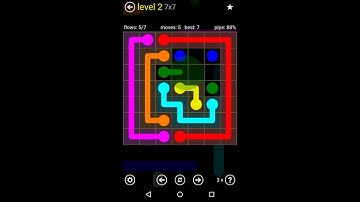 Flow (Regular Pack) 7x7 - Medium (Levels 1-5)