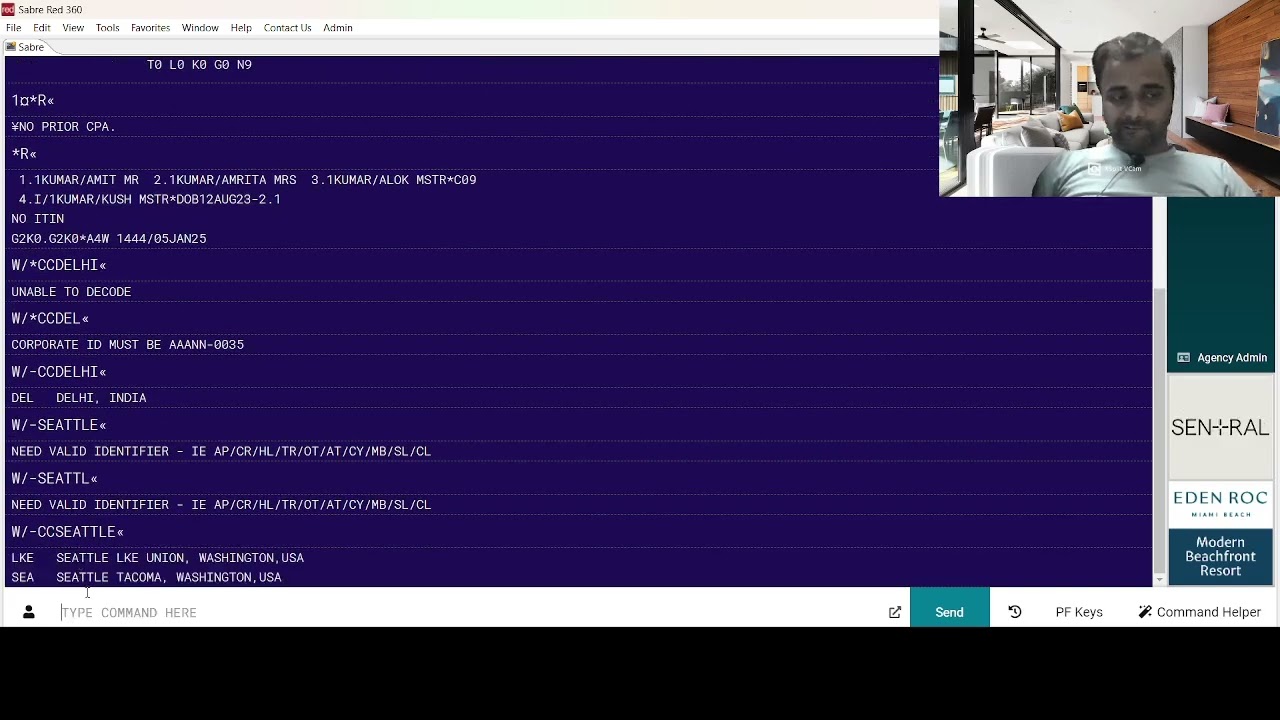 SABRE ALL COMMANDS (COMPLETE COMMANDS IN SABRE)