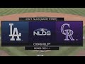 MLB 2021 NLDS Game 3 Dodgers vs Rockies (PS4)