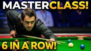 Six in a Row with Pure Breaks! Ronnie O’Sullivan’s Scoring Masterclass!