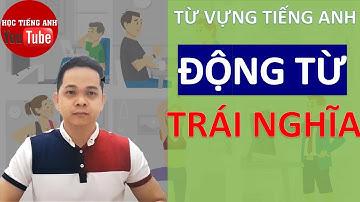 Học Nhanh Từ Vựng Tiếng Anh Với Từ Trái Nghĩa Thông Dụng : Phần 1 Động từ