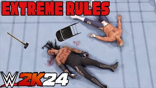 WWE 2K24 : CODY RHODES VS THE UNDERTAKER EXTREME RULES !