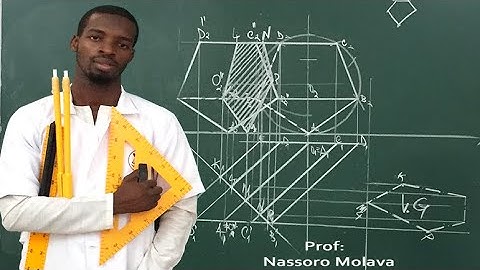 Verdadeira Grandeza da Secção Plana produzida num Prisma pentagonal obliquo por Plano Vertical