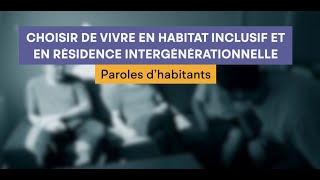 Résidences Intergénérationnelles Et Habitat Inclusif Le Choix Des Habitants Affil