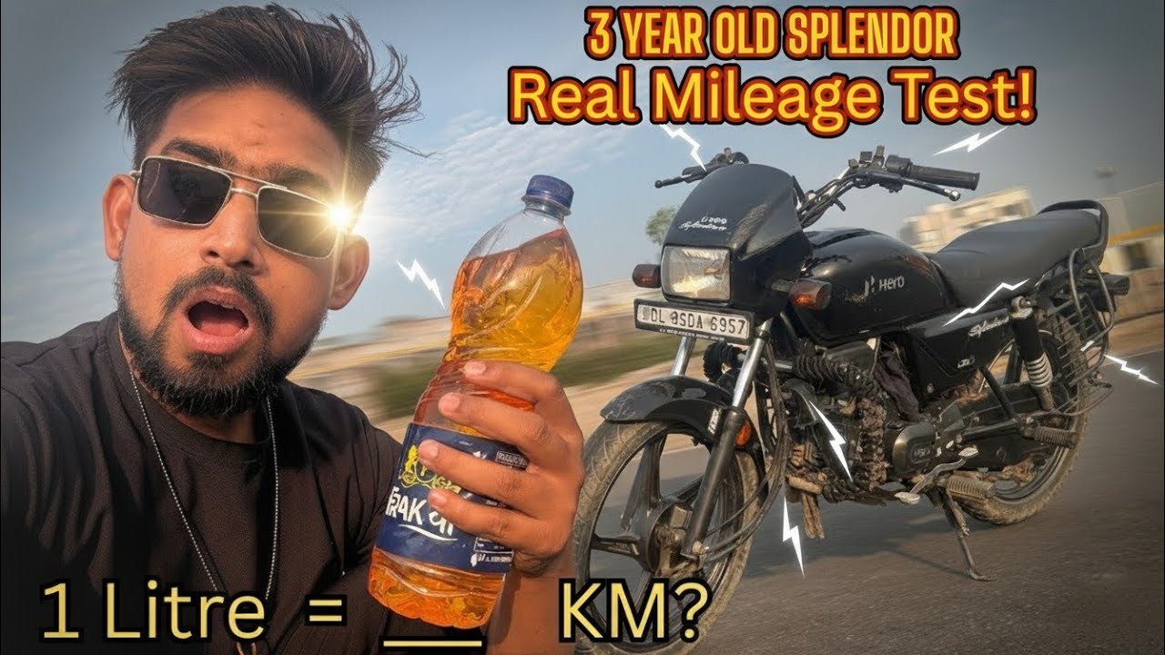 ₹100 Petrol = Kitna KM? Hero Splendor Real Mileage Test 🔥| 