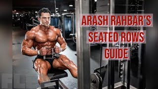 Pro Bodybuilder Arash Rahbar's Quick Guide to Seated Rows | #FlexFriday