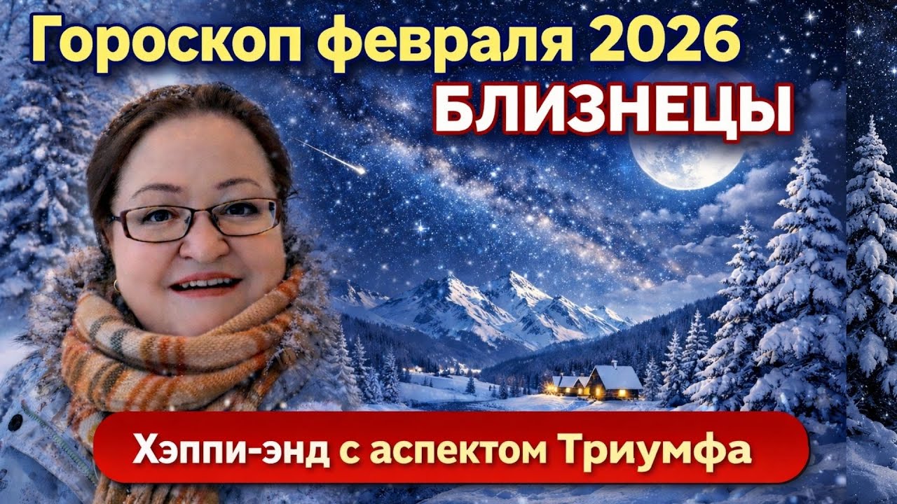 БЛИЗНЕЦЫ Гороскоп февраля 2026. Летите к цели, но не забывайте иногда приземляться, чтобы выдохнуть!