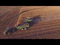 DONNIE MYERS FARMS SHELLING CORN WEST LIBERY, IN DEC. 1ST, 2017 2 16 ROW CORN HEADS DRONE VIDEO