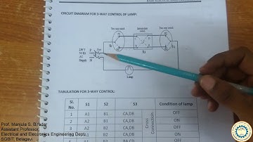 18ELEL17/27 Part 1 of Two way and Three way control of lamp