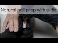 No lifting nail preparation with electric file (drill) | Tutorial | nailcou