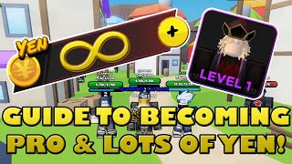 GUIDE TO BECOMING PRO (Infinite Yen) - Roblox Anime Squad Simulator