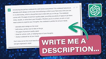 Using ChatGPT for Book Descriptions (KDP Low Content Publishing)