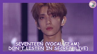 SEVENTEEN (세븐틴) - Don't listen in secret (몰래 듣지 마요) (2020 Live) [SUB ESPAÑOL]