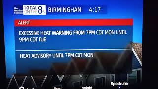 TWC Excessive Heat Warning - Birmingham, AL August 12, 2019 4:18PM CDT