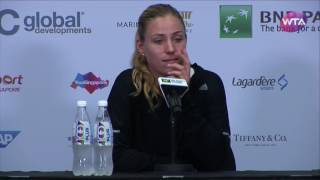 Angelique Kerber 2016 WTA Finals Singapore Press Conference
