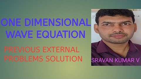 ONE DIMENTIONAL WAVE EQUATION IN TELUGU