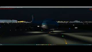 Prepar3D | KOREAN AIR B747-400 HL7460 KE708 NRT-ICN | Approaching Incheon RWY33R