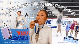 My experience at the US Adult Figure Skating Sectional Championships | VLOG ⛸