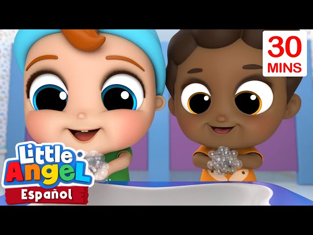 Bebé Juan aprende a lavarse las manos 🧼| Canciones Infantiles con Bebé Juan🎵| Little Angel Español class=