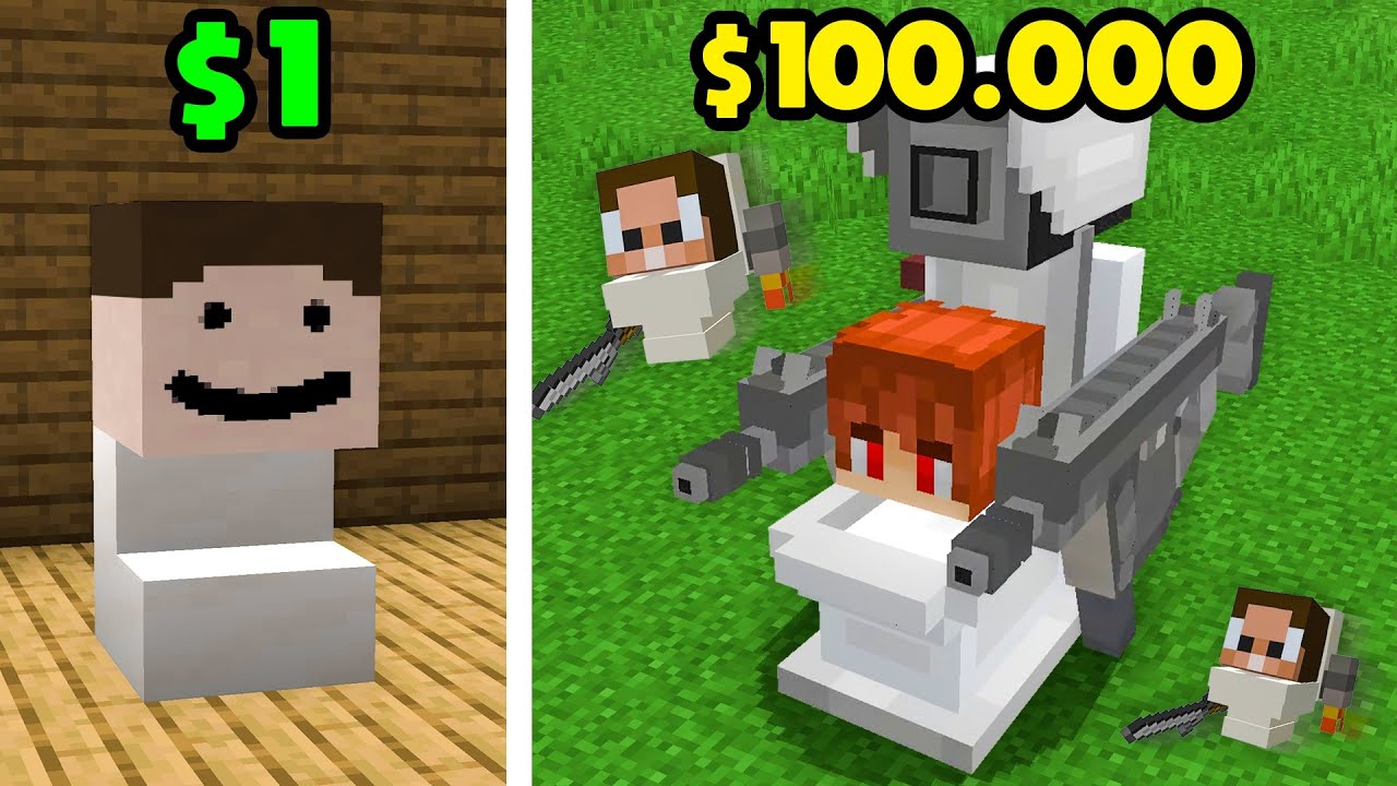 SKIBIDI TOILET de $1 DÓLAR VS $100.000!