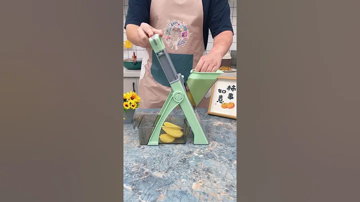 ONCE FOR ALL Mandoline Slicer: 5-in-1 Vegetable Cutter-Fast, Safe, and Versatile. com-link