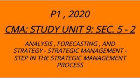 CMA: Unit 9: Sec. 5-2 2020