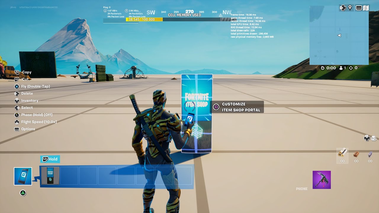Fortnite Creative Mode Glitches - How To Get Item Shop Portal Device In ...